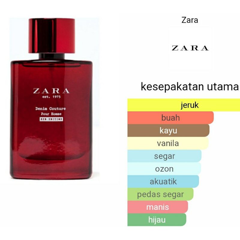 parfum original eropa zara est 1975 denim couture pour homme red edition edt