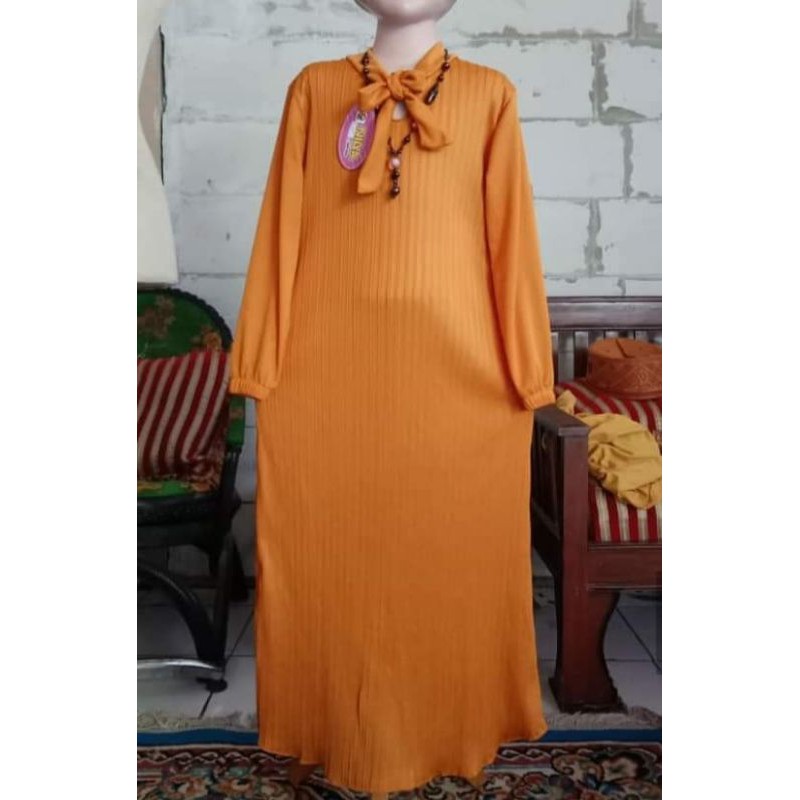 GAMIS PLISKET ANAK TANGGUNG//Gamis Plisket Tali Anak Usia 4 sampai 7 tahun