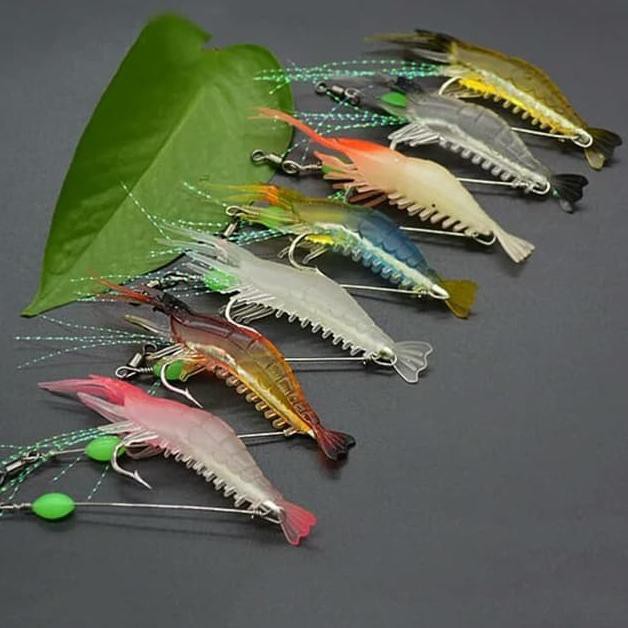 ー FISHING SOFT LURE UMPAN PANCING UDANG BESAR MANCING IKAN DI LAUT DANAU  Model Keren Murah.