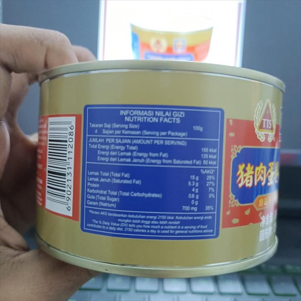 Maling TTS Canned Egg Rolls With Pork 397 gr Ma Ling Ham Telur Gulung Babi