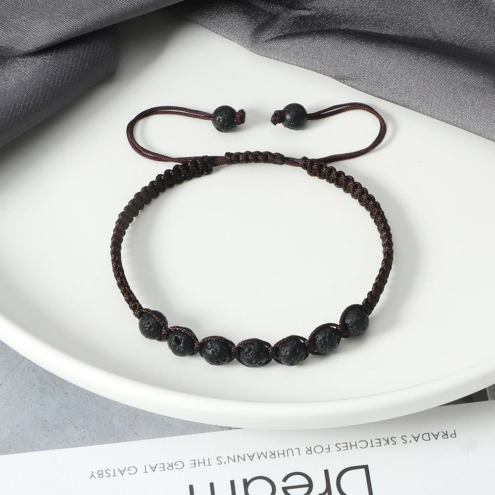 Gelang Black Lava Stone 6mm Style