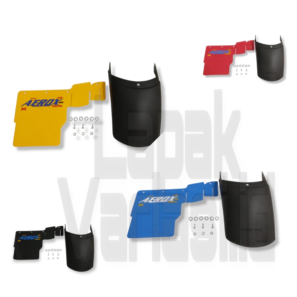 PAKET SAMBUNGAN SPAKBOR DEPAN AEROX  SAMBUNGAN AEROX PLUS MUDFLAP YAMAHA AEROX MUD FLAP NMAX KARPET 