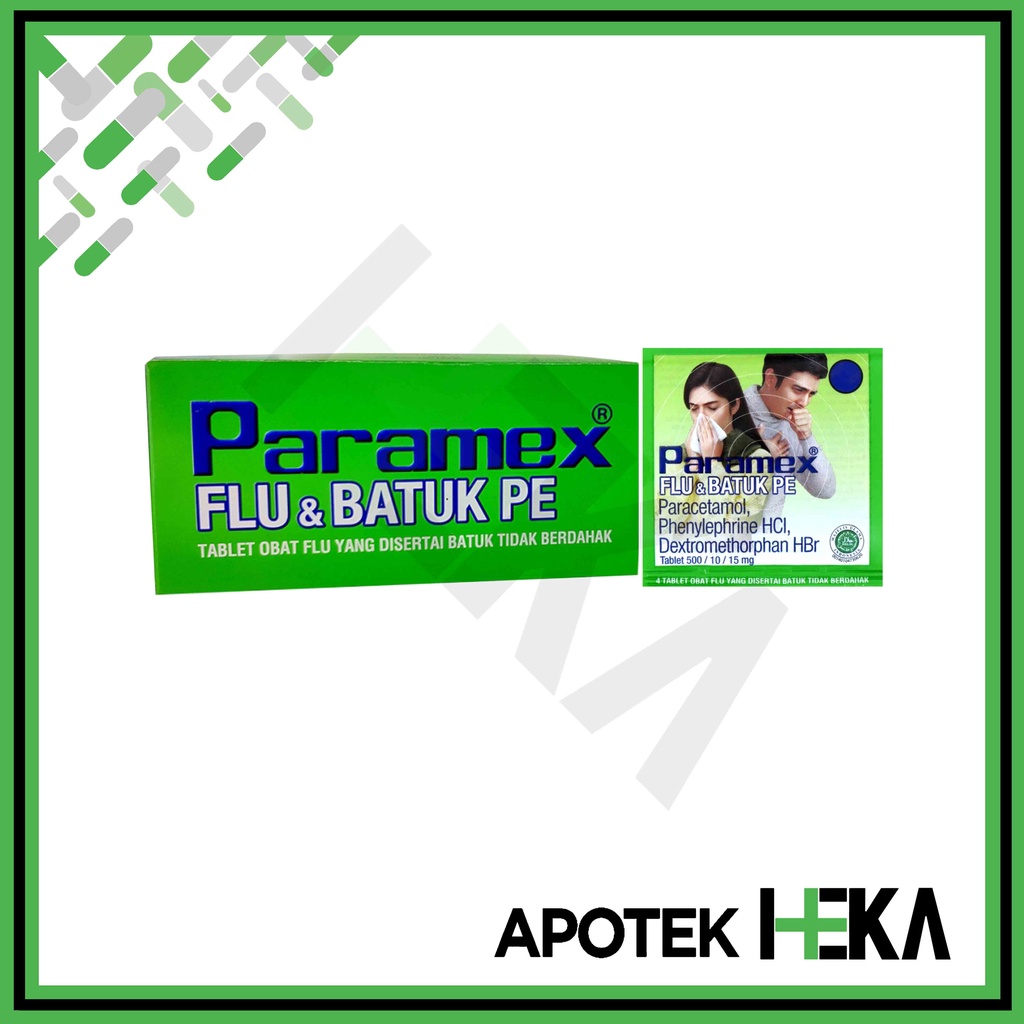 Paramex Flu dan Batuk Tablet Box isi 25x4 Tablet (SEMARANG)