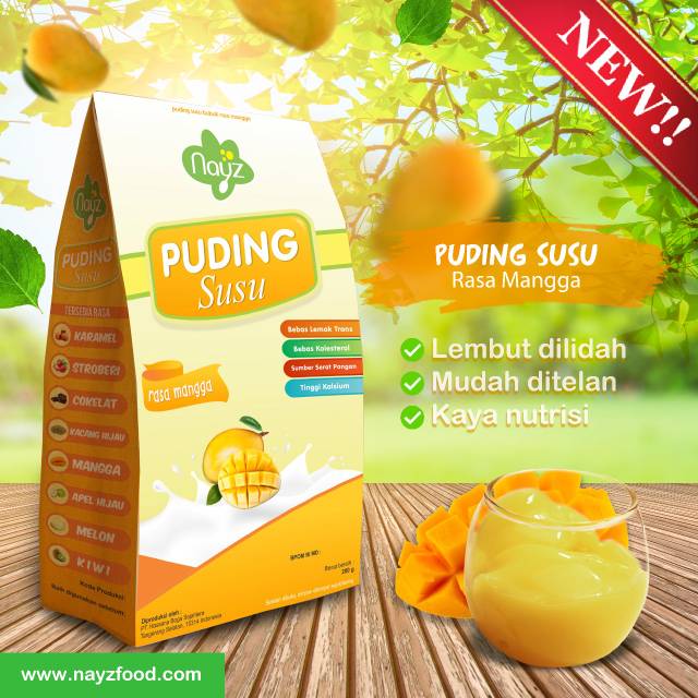 NAYZ PUDING SUSU anak Halal 200gr