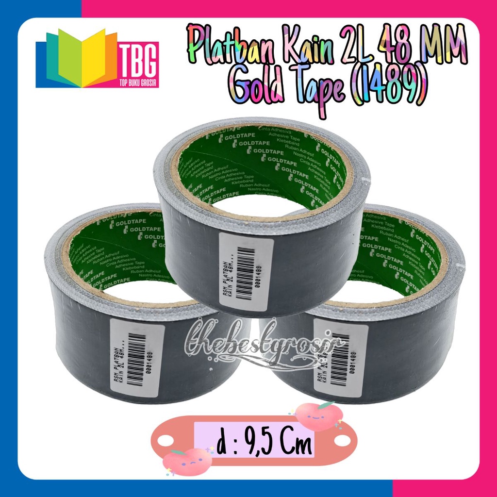 

1 ROLL PLATBAN KAIN 2L 48MM GOLD TAPE / PLAKBAN JILID / CLOTH TAPE GOLDTAPE (R-1489)