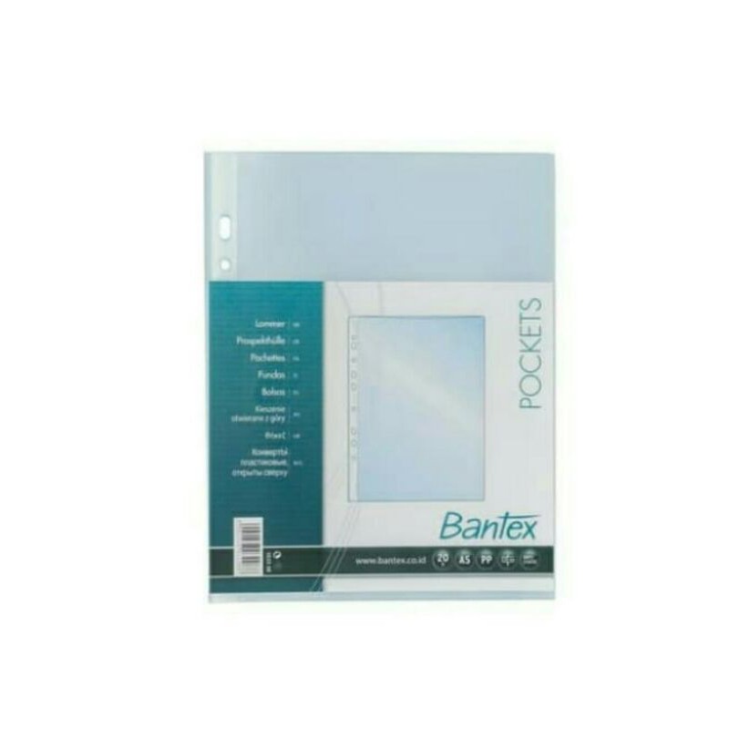 

pp pocket.bantex.ukuran.A5.isi20lembar