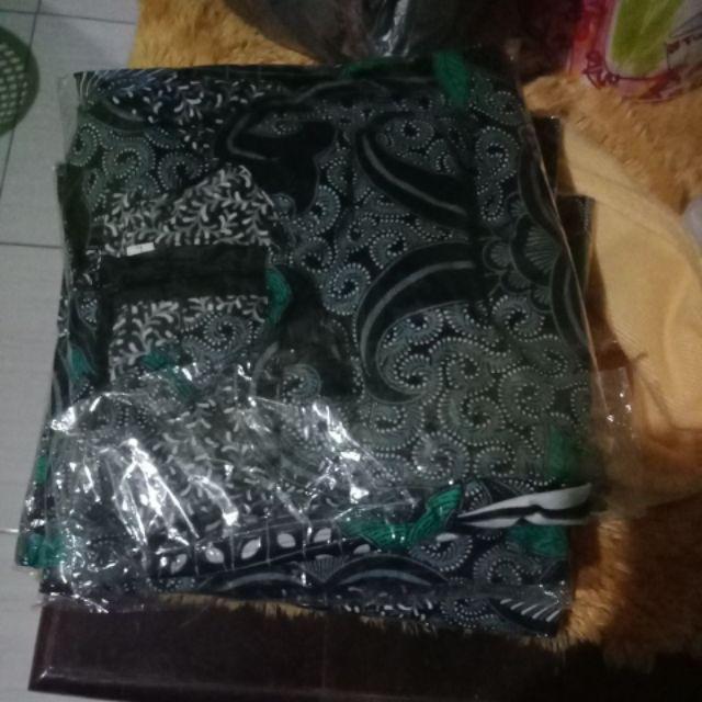 Batik Couple Keluarga Sania Rufle Ndoro Jowi Motif Dimensi Abu Termurah Katun Premium M-xxl Alfurqon