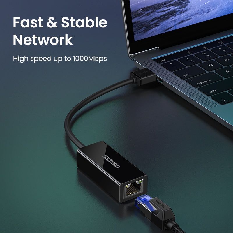 UGREEN USB 3.0 to Ethernet RG45 Gigabit Lan Adapter 10 100 1000Mbps USB