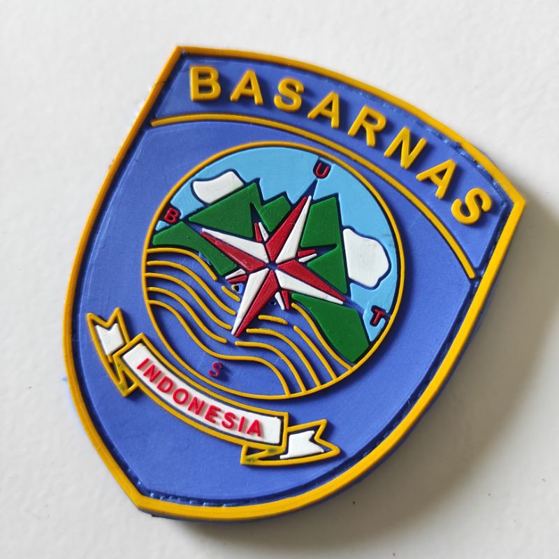 PATCH RUBBER LOGO BASARNAS/TIMSAR/BPBD/TEMPELAN EMBLEM KARET VELCRO