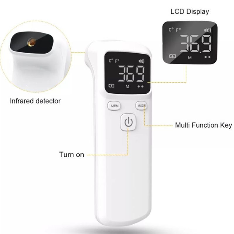 Thermometer  Infrared Digital Pengukur Suhu Tubuh Non Contack