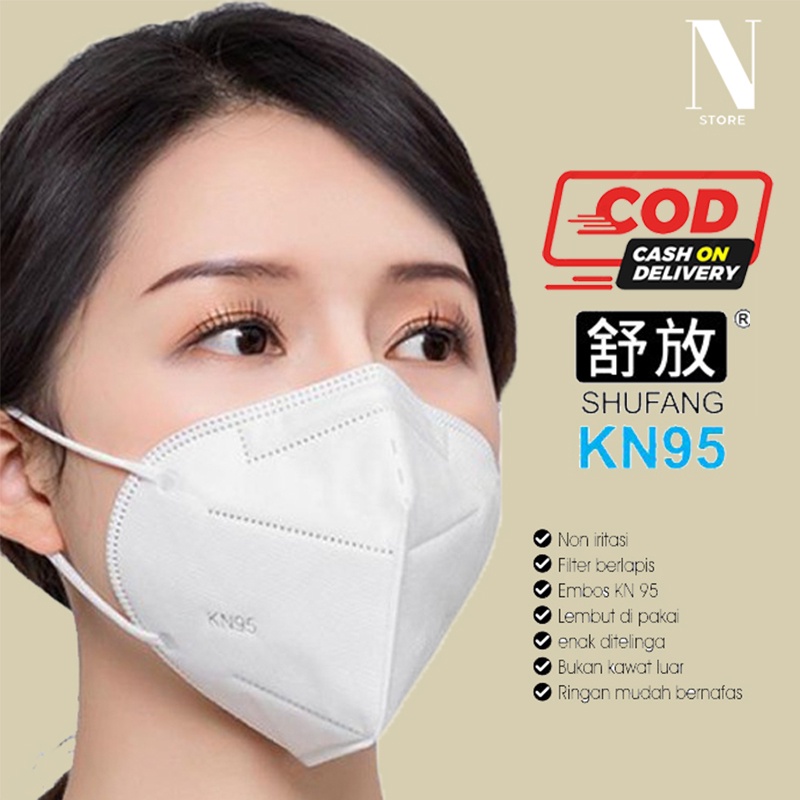 [BISA COD] Masker KN95 Medis Isi 10 Mouson TERMURAH Disposable isi 10 pcs FaceMask Masker Alkindo Ma