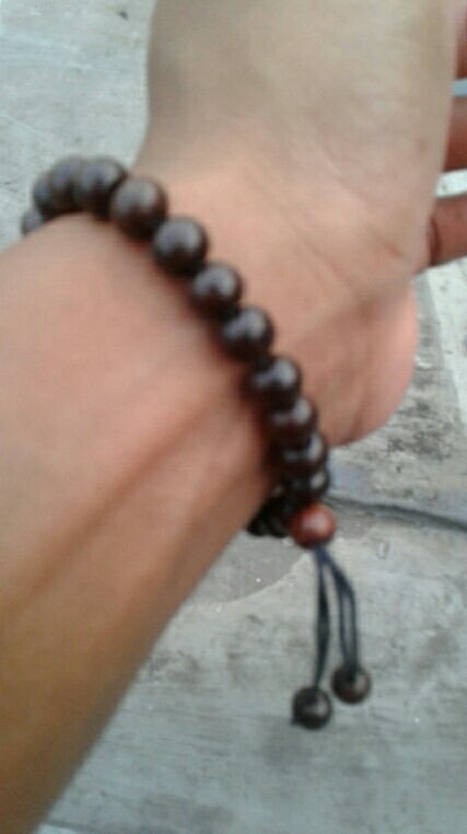 Gelang Kayu Galih Asem Gali Asem Ukuran 7mm Bukan Kayu Liwung Kelor Hitam Setigi Nibung