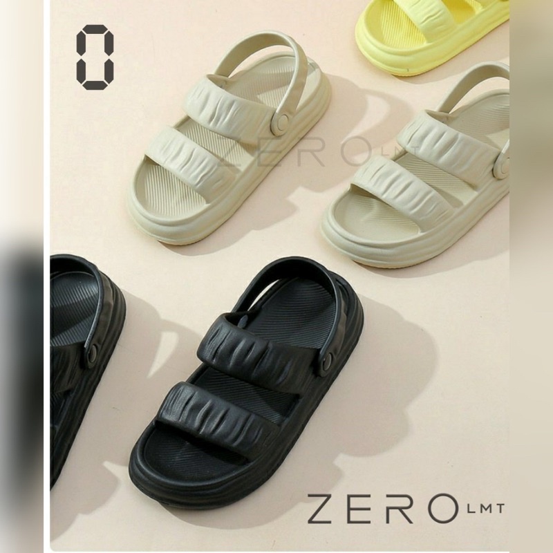 Zerolimit -  Sandal Wanita Casual JISOO Sendal Tali Cewek Terbaru Sandal Slop Wanita Empuk Terbaru