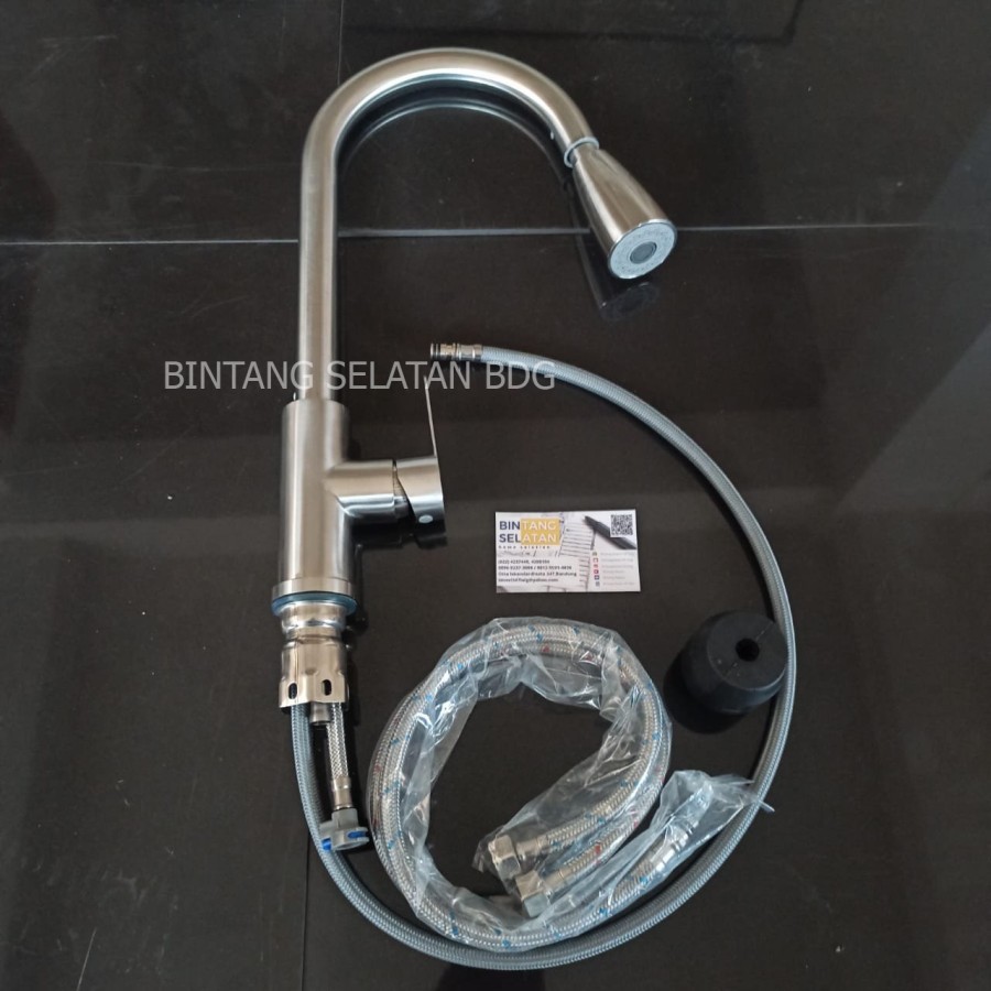 KRAN KERAN SINK DAPUR MIXER PANAS DINGIN STAINLESS