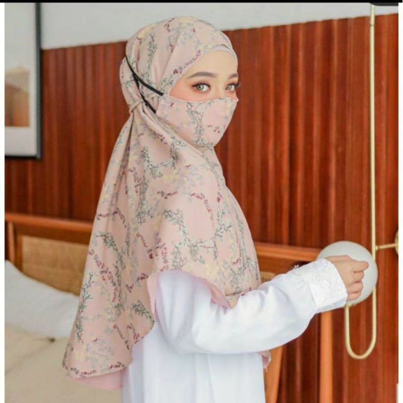 Bergo Maryam Motif Set Masker