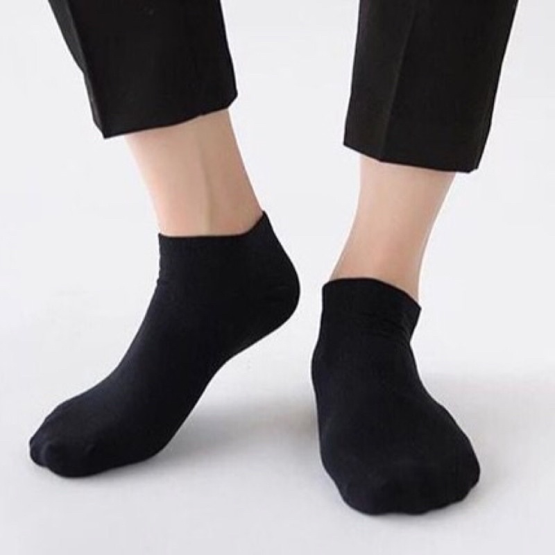 (COD) TERLARIS MURAH Kaos Kaki Pria dan Wanita, Pendek Semata Kaki - DARK GREY