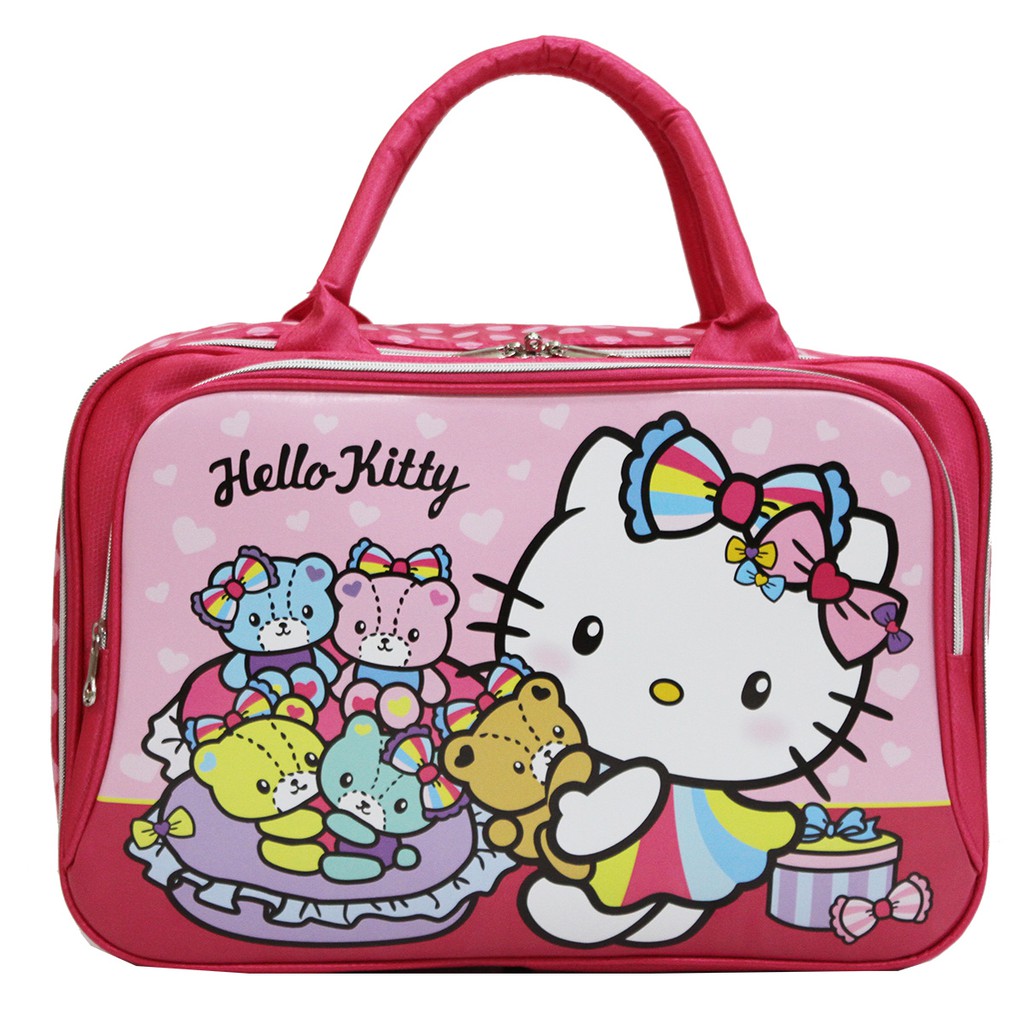 New Tas Anak Travel Bag Dua Kantung Kucing Bahan Kain Sponge Tahan Air