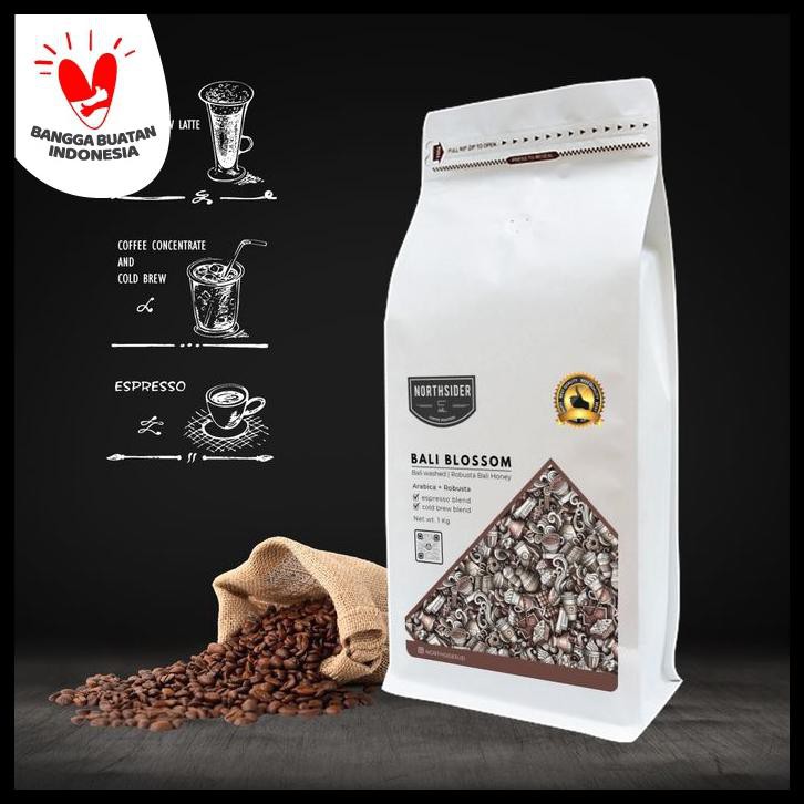 

Biji Kopi Arabika Bali Blossom Blend Espresso-Northsider Coffee 1Kg - Biji Kopi