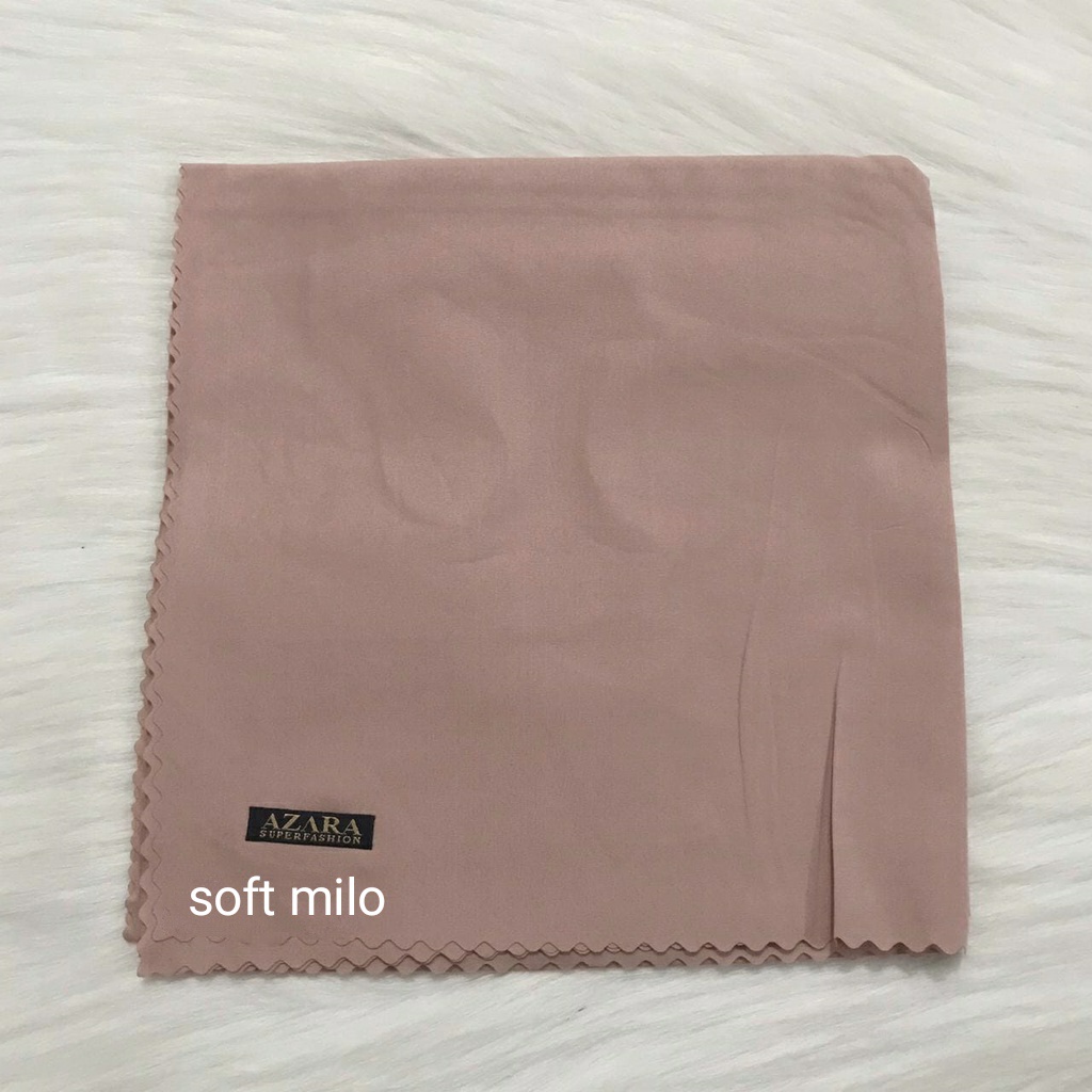 Hijab Azara Oskara / masahi syari 130x130cm LC Jilbab square / segiempat jumbo syar'i Lasercut/Voal-Soft milo