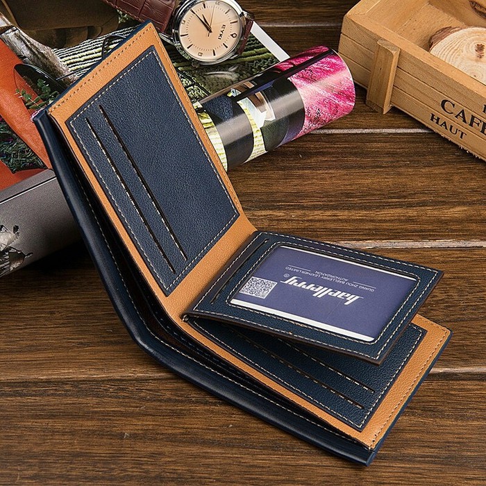 Dompet Pendek Lipat Dompet Kulit Pria Leather Wallet Baellerry DR002