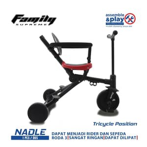 Family Nadle Rider Sepeda Roda Tiga Lipat F-NADLE