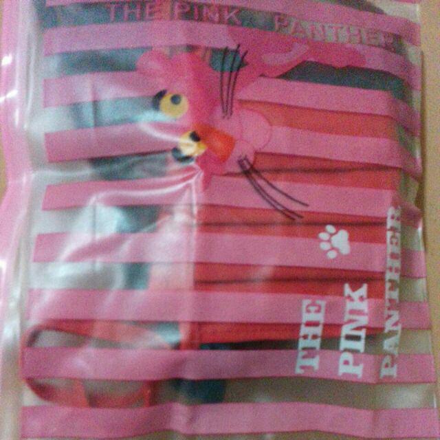 A5 Pouch Transparan Motif Pink Panther