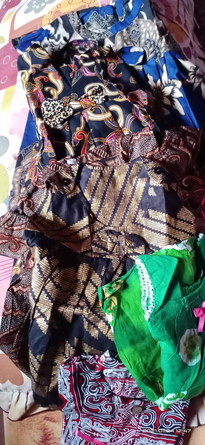 Dress Batik Bcl | Batik Anak | Dress Batik Anak