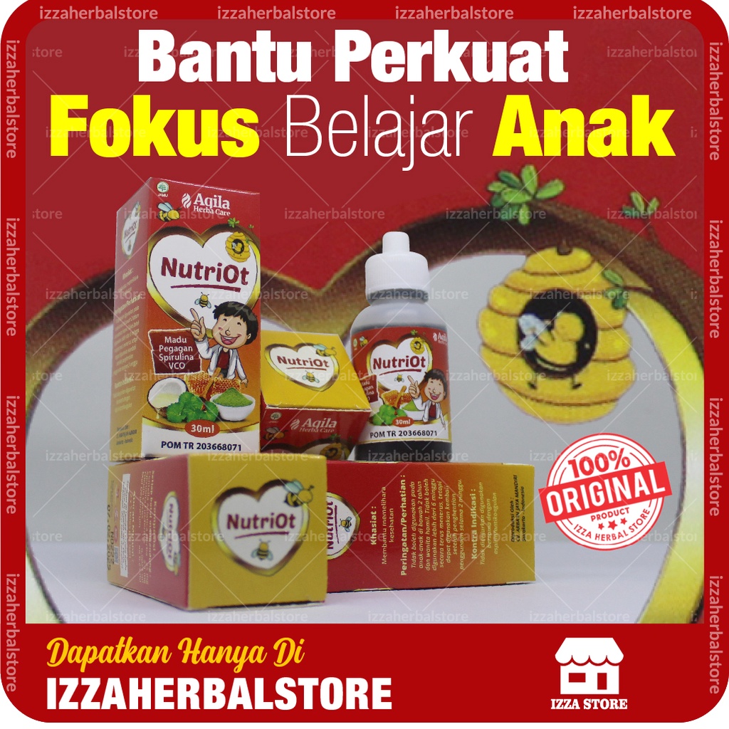 Madu Nutriot Madu Untuk Nutrisi Otak Anak Cerdas Dan Memperkuat Focus Belajar Anak Asli Original