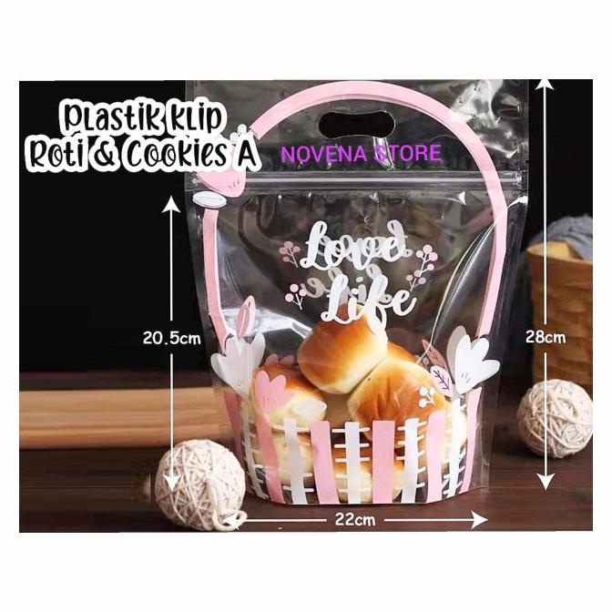 PLASTIK ROTI TAWAR ZIPLOCK-PLASTIK ROTI MANIS KLIP-PLASTIK COOKIES