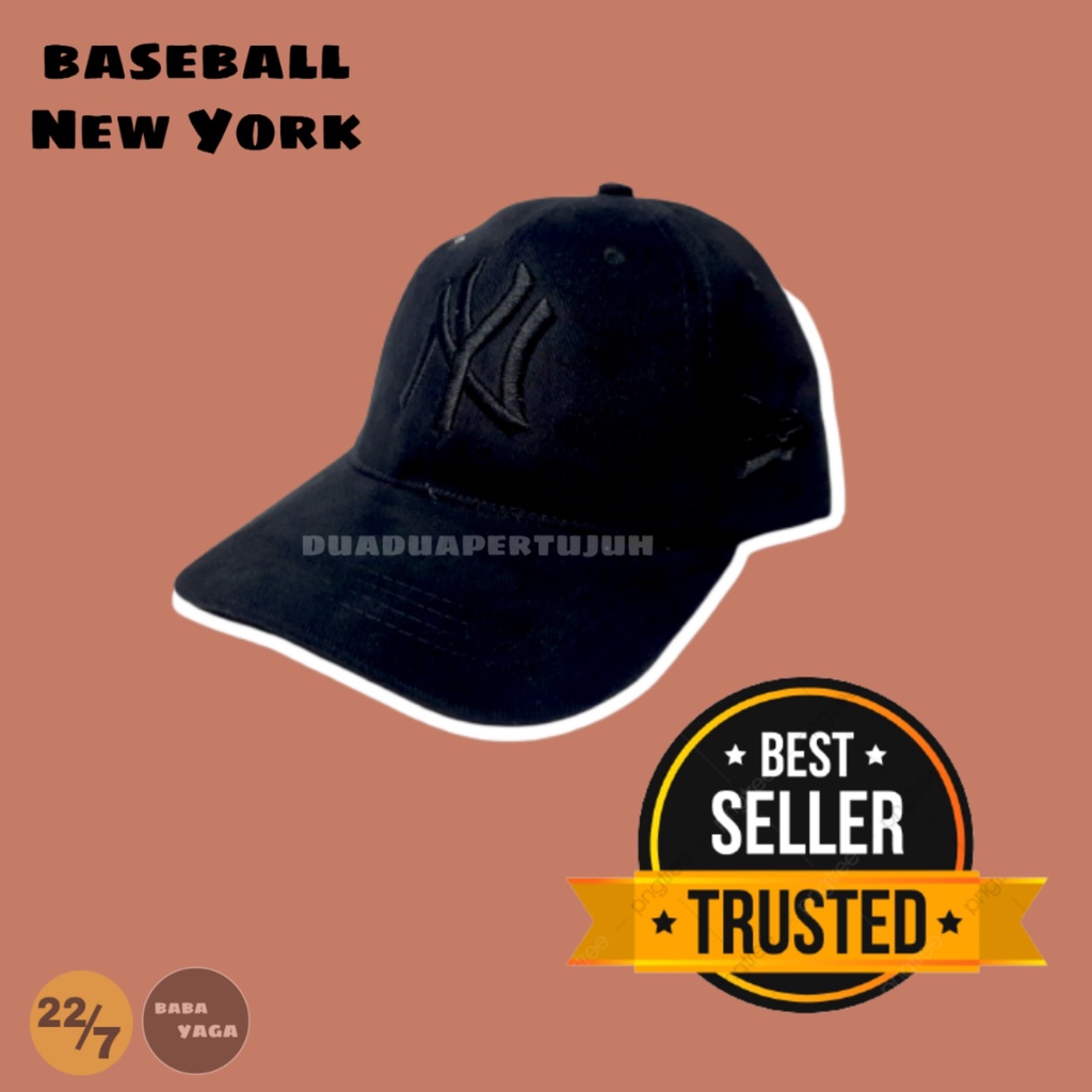 TOPI BASEBALL POLOS NEW YORK TOPI NEW YORK TERBARU 2021 TOPI NEW YORK HITAM PUTIH