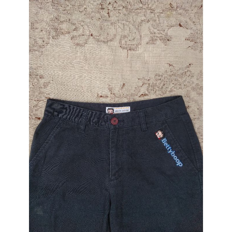 celana katun chinopants betty boop second vintage