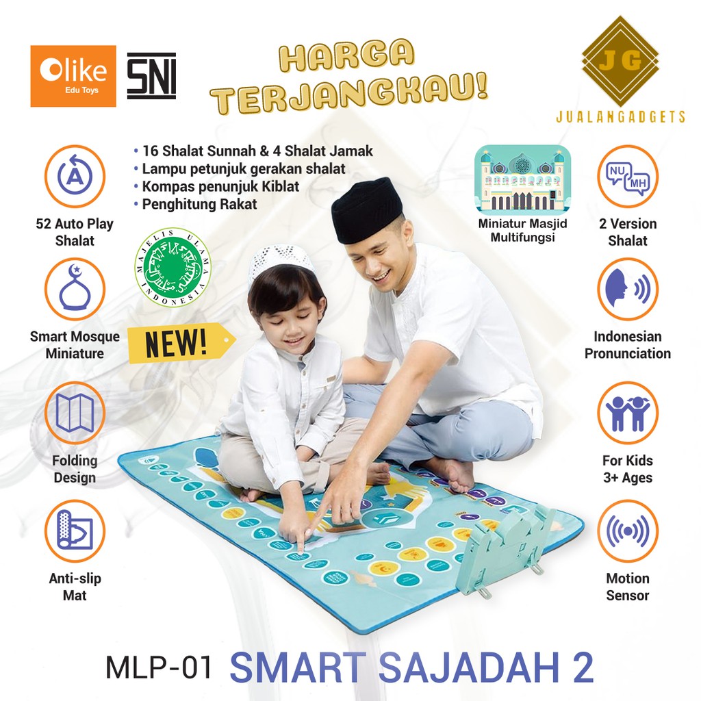 Olike Smart Sajadah 2 / Sajadah Anak - Garansi Resmi