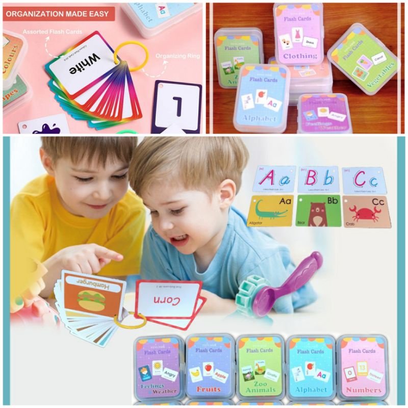 MAINAN EDUKASI ANAK FLASH CARD KARTU PINTAR ANAK KARTU BELAJAR ABJAD HIJAIYAH HURUF