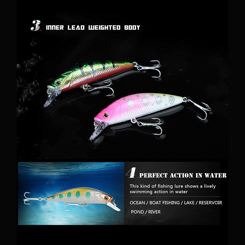 Umpan Ikan Kecil Tenggelam Pensil TOP Outdoor Crankbaits Tackle Minnow Lures