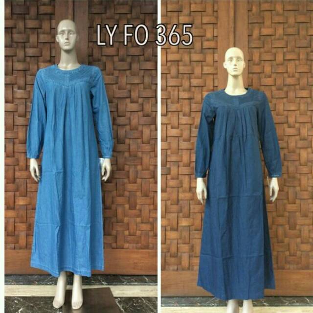 Gamis Le Couture Denim size S s/d XXL