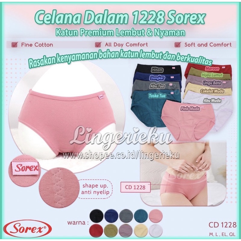 Celana Dalam Wanita Sorex 1228 Cutting MIDI Random