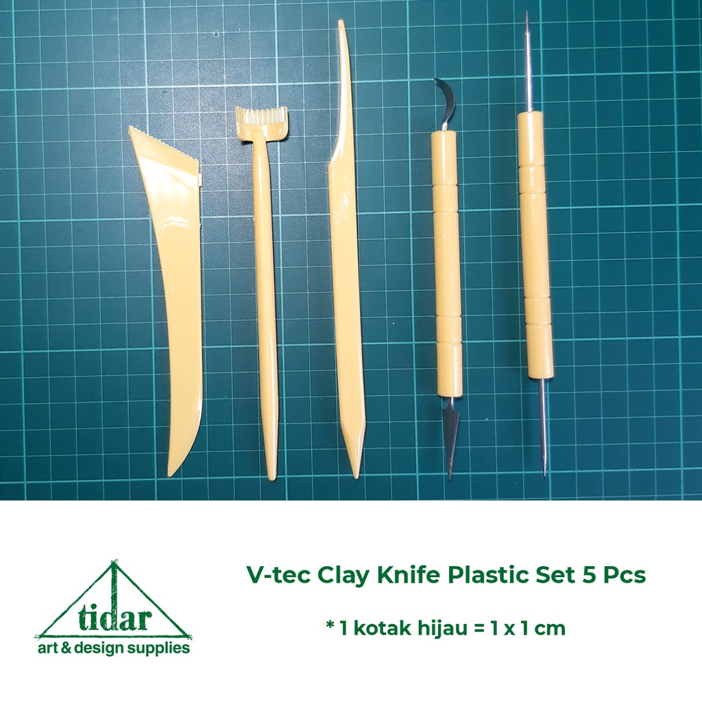 

V-Tec Clay Knife Plastic VT23/5 - Pottery Sculpting Tool
