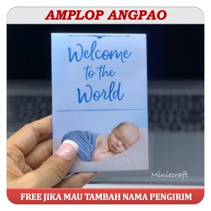 

AMPLOP ANGPAO BIRTH LAHIRAN MODEL PENDEK ANGPAU 1PAK ISI 6PCS CUSTOM NAMA PENGIRIM - DESIGN ELEGAN
