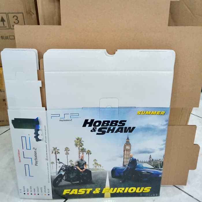 Dus PS2 Slim - Kardus PS 2 slim - Box Playstation 2 slim Murah Baru Bagus - box kardus PS2 Fat