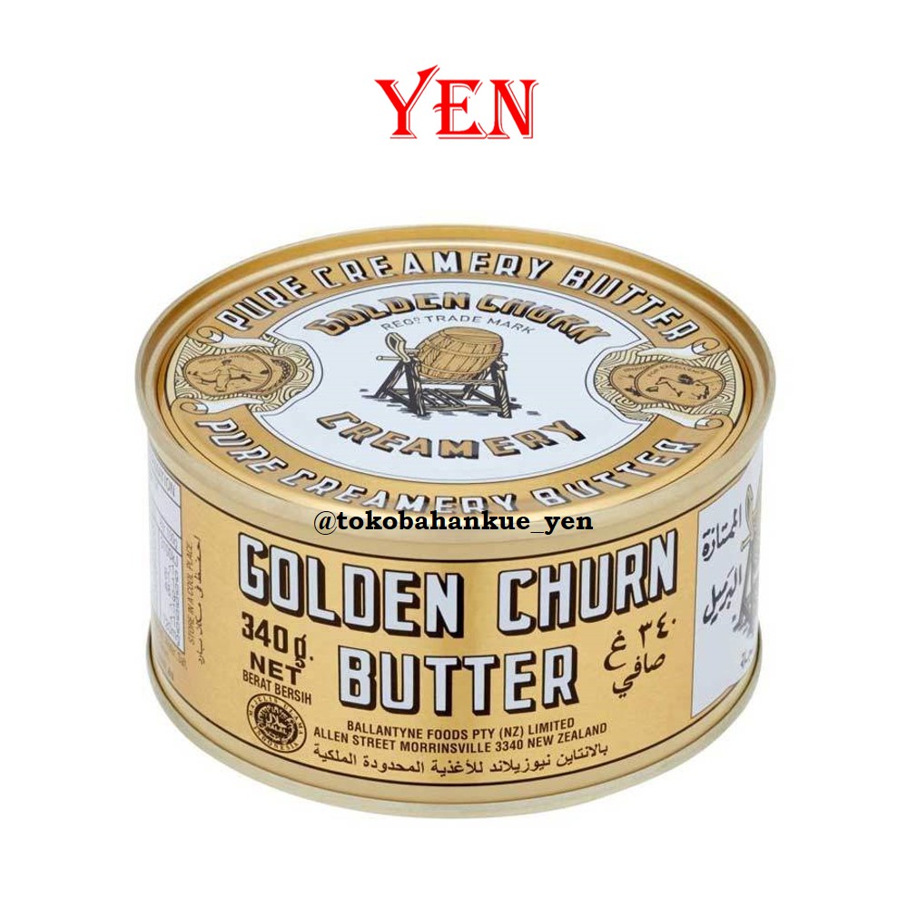 

Golden Churn Butter Feb 2026 / Cap Tong / Roombutter / Mentega Asin / Salted Butter 340gr