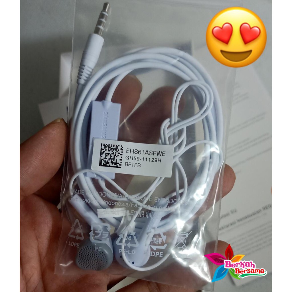 Headset Headsfree henset Hf Samsung J1ace J2prime J3 J5 A10s s5830 original INDONESIA SUPER BB1471