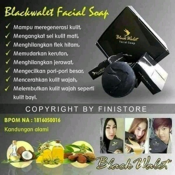 Promo  Sabun Black Walet Original Asli Rajawali - Black Wallet Rajawali Original  terlaris