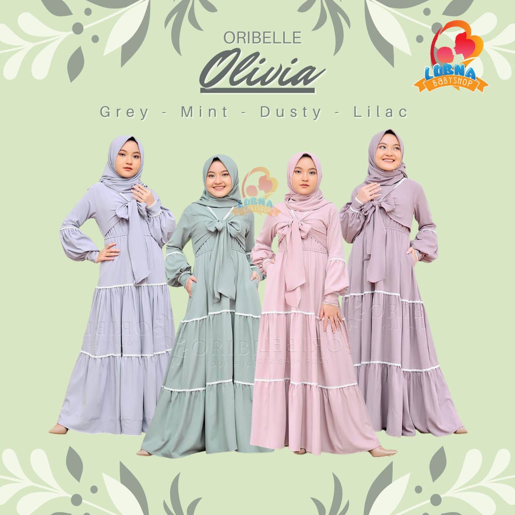 Gamis Anak Remaja SYARI TERBARU usia 11-14 Tahun Bahan mosecrape Baju Gamis Anak Tanggung 2022