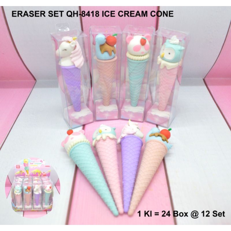 

eraser QH-8418 ice cream cone/penghapus