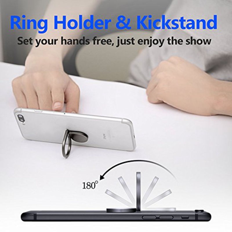 Universal 360 Water Drop Metal Grip Finger Ring Stand Holder for IPhone Cell Mobile Phone