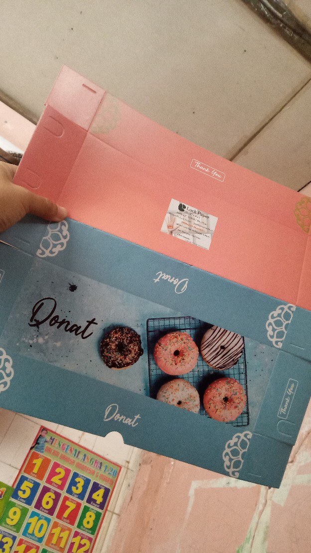 Box Donat / Dus Donat Full Colour Isi 3 - Lock Paper