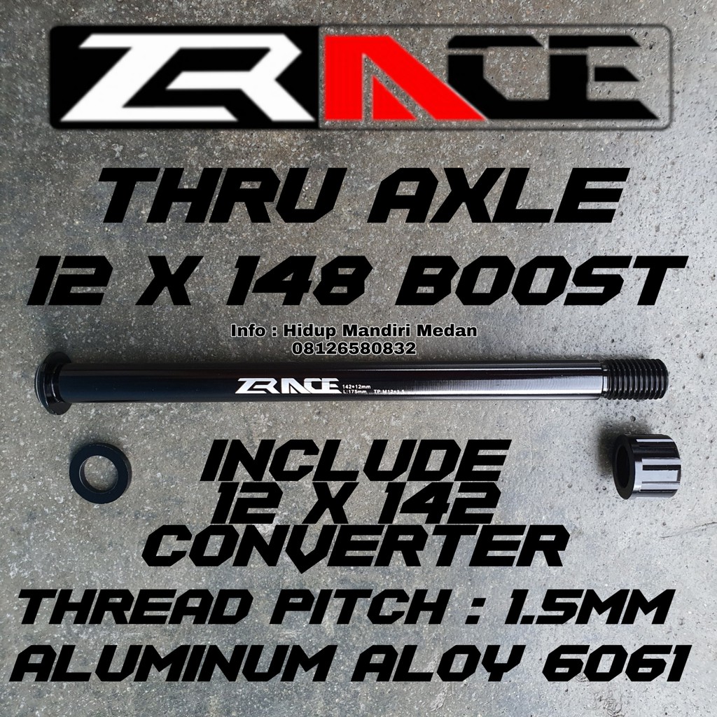 Thru Axle 12 x 148 Boost kompatibel 12 x 142 ZRACE