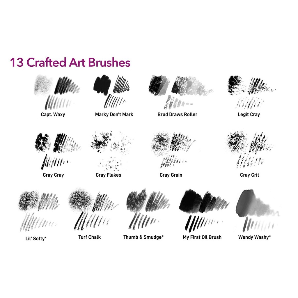 Procreate Brush - Cray Cray Crayon Brush Pack