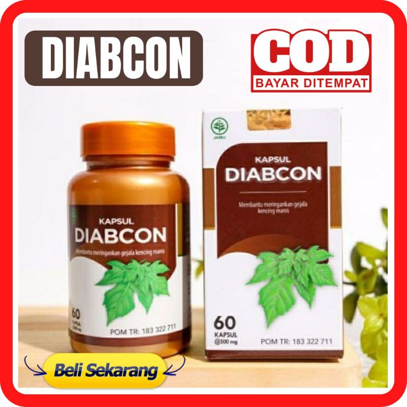 KAPSUL DIABCON Isi 60 - DIABCON ORIGINAL 100% Obat Herbal Kencing Manis Diabetes Turunkan Kadar Gula