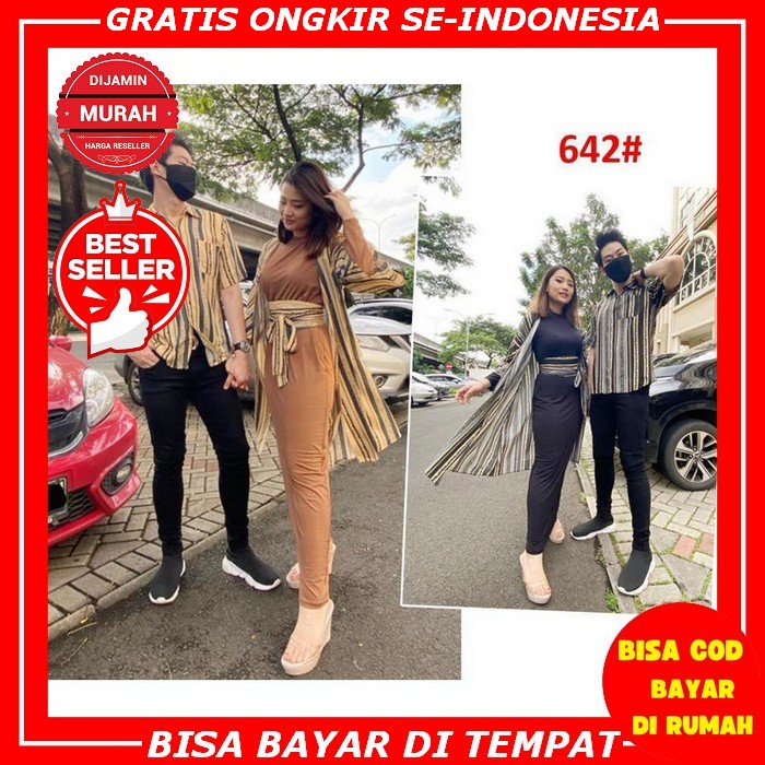 Baju Pasangan||Realpick||Baju Kondangan||Baju Tunangan||Baju Lebaran||Muslim Kekinian Couple 642#Gam